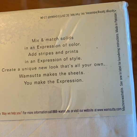 WAMSUTTA 300 thread count king size set of two pillowcases white. - Picture 5 of 5